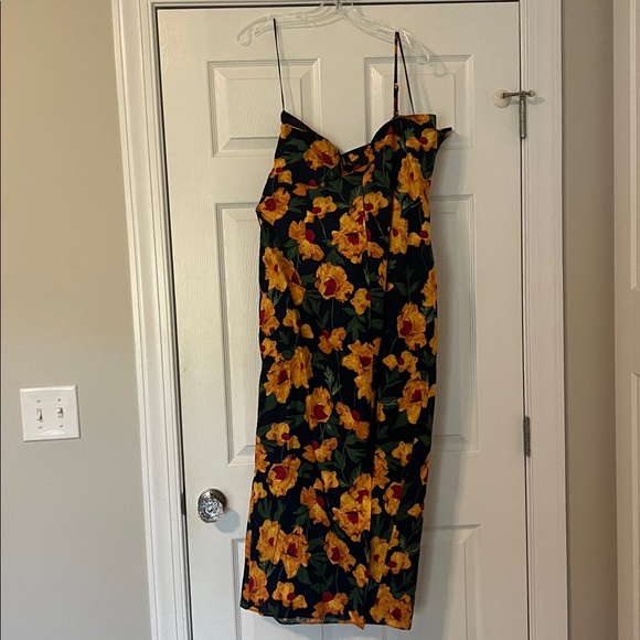 Tuckernuck Hyacinth House Navy & Marigold Floral Ruffle Margot Dress - Picture 5 of 5